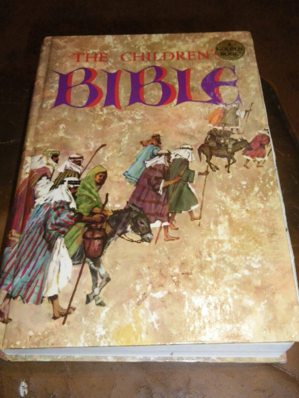 Vintage 1965 The Children's Bible Hardcover Golden Press Colorful Illustrations
